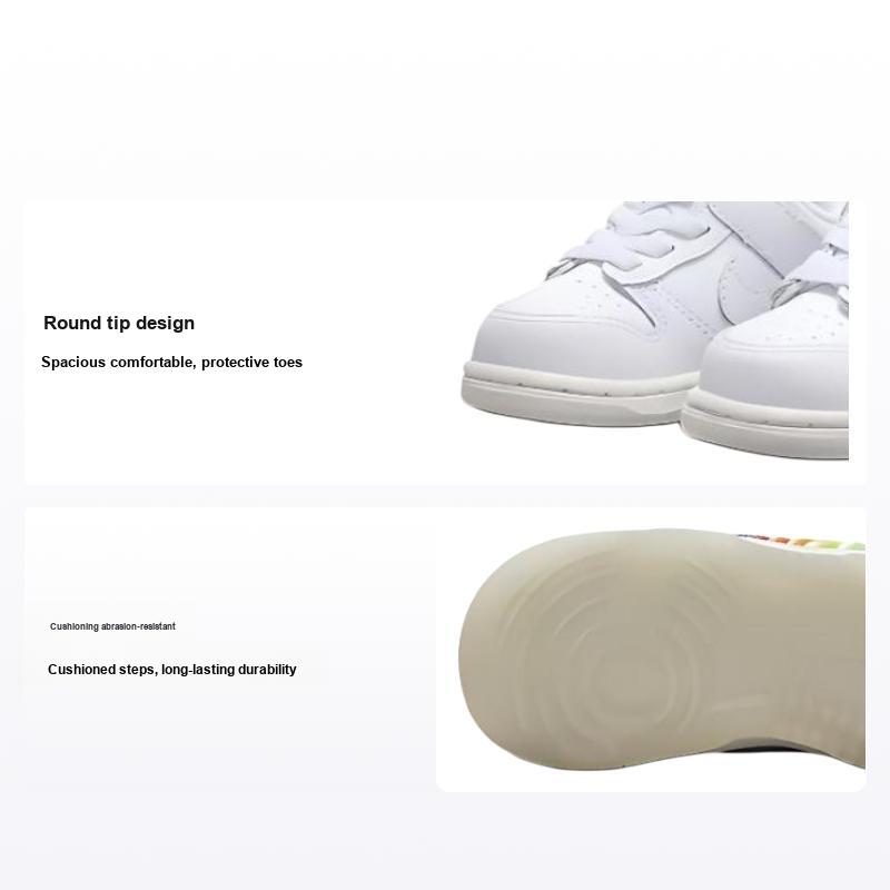 Nike Кроссовки Dunk Low TD Rainbow Lace Swoosh Baby белые многоцветные темно-пони FQ1924-100 23.5