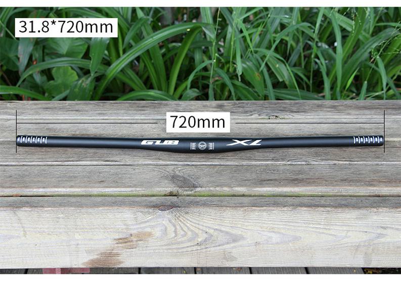 GUB XL Mountain Bike Handlebar, 31.8mm, 720/780mm, Aluminum Alloy, 6° Flat Bar 31.8mm
