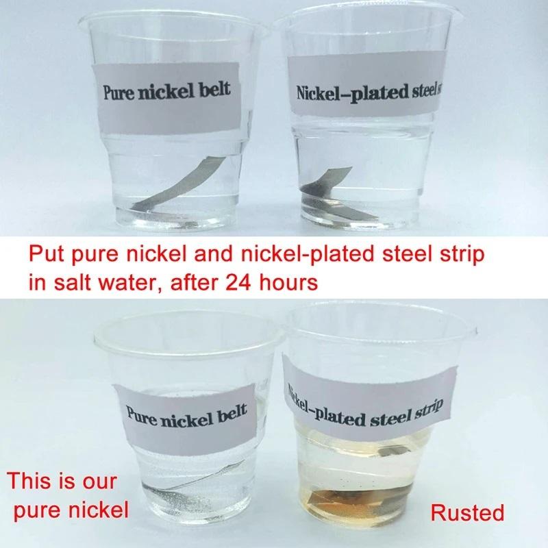 20pcs Pure Nickel Strip Nickel Sheets 18650 Battery Spot Welding DIY Battery Pack Connection Length100mm