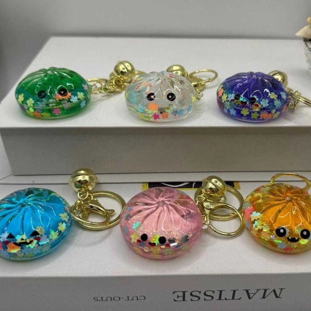 Flowing Sand Cartoon Pendant Squishy Bun Pendant Cute Steamed Bun Pendant Purse