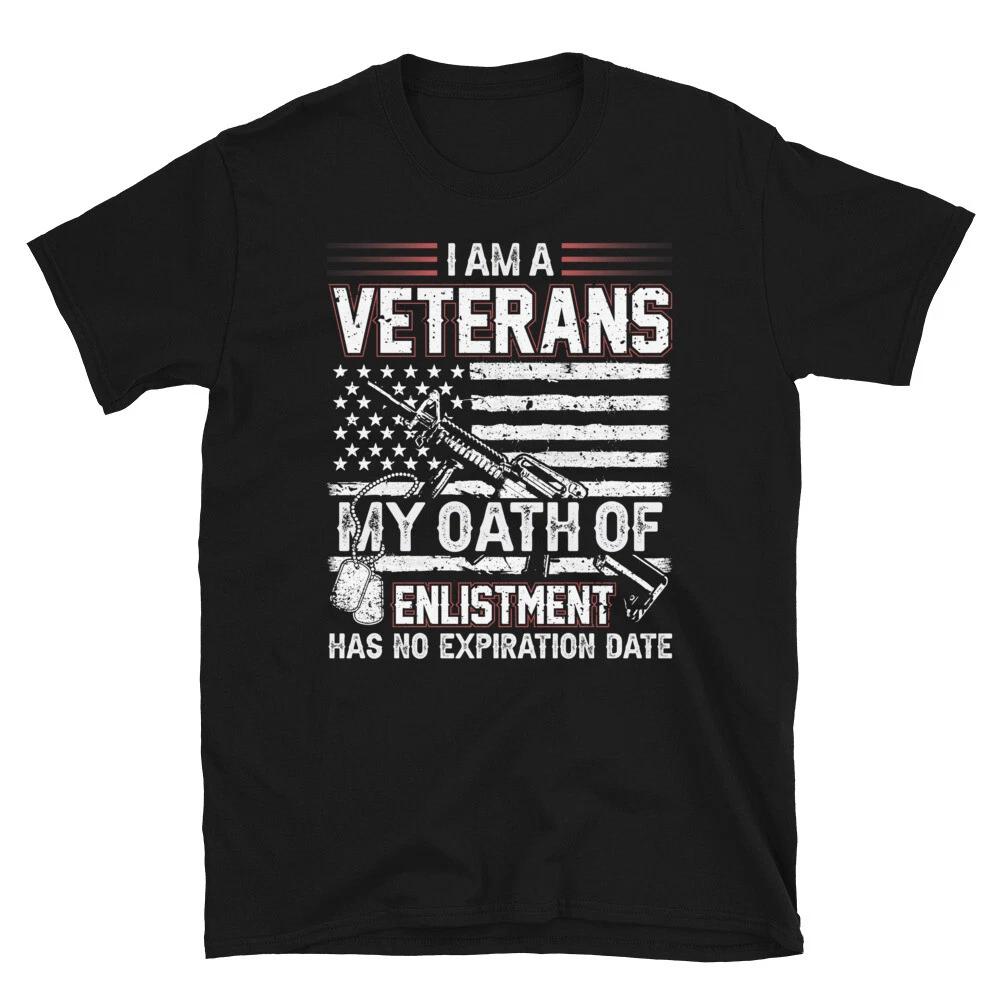 Soldier Honor Duty America Enlistment Has No Expiration Date T-Shirt M
