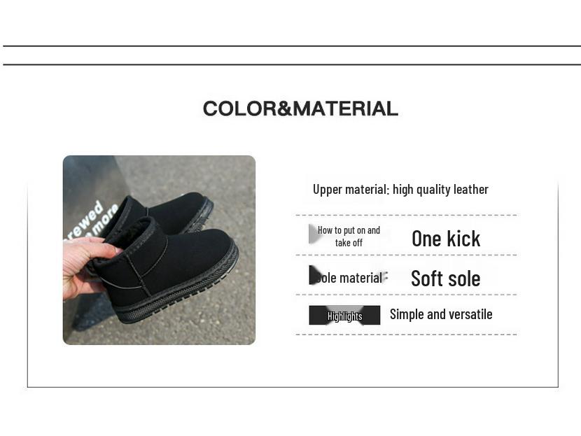 Botas de Nieve de Invierno 2025 para Niños - Moda Clásica para Niños y Niñas