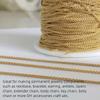 Fashion Wheat Chain 14k Bulk Spool for Jewelry Making Bracelet Necklace Gold Filled Rope Chain