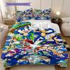 Sonic Hedgehog Adventure Poster Threepiece Set 1 Duvet Cover 2 Pillowcase Without Core Soft And Comfortable Duvet Cover And Pillowcase