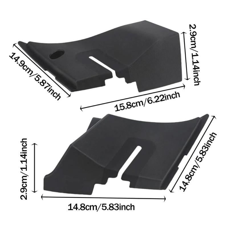 Pair Strong Windshield Wiper Cowl End Panels Direct Replacements Anti Crack Cowl End Covers 15946001 for Automotives Use