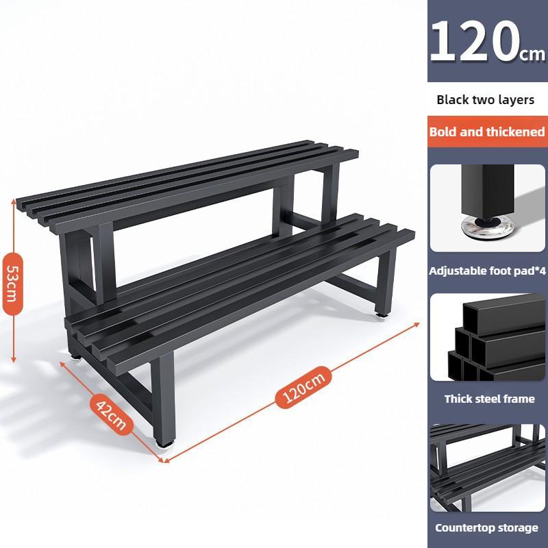 Waterproof Multi-Layer Ladder Shelf Stainless Steel Metal Flower Step Display Stands Balcony Flower Room Plant Rack