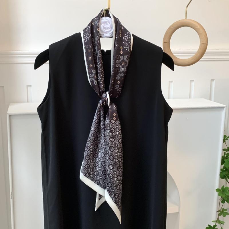 Silk Scarf, Long Strip, Versatile Shirt, Neck Protection, Scarf, Silk Scarf, Multi-purpose Headscarf, Headband, Hair Tie, Decorative Waist Belt.