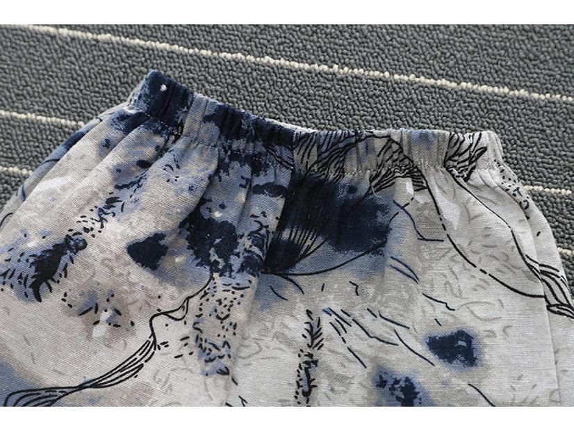 Summer Cotton & Linen Short-Sleeve Outfit for Boys and Girls