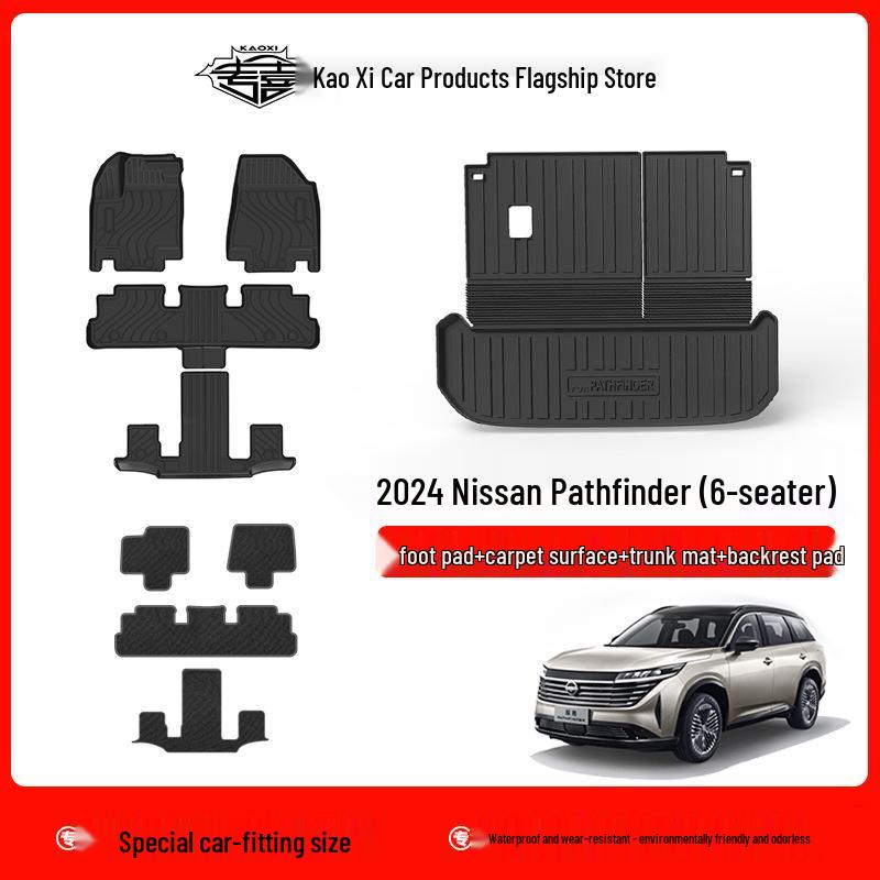 2024 Nissan Pathfinder 6-Seater TPE Eco-Friendly Floor & Trunk Mats