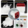 1Pc Led Digital Ac Voltmeter Indicator Square Eu Plug Digital Voltmeter 50–500V Voltage Measurement Range