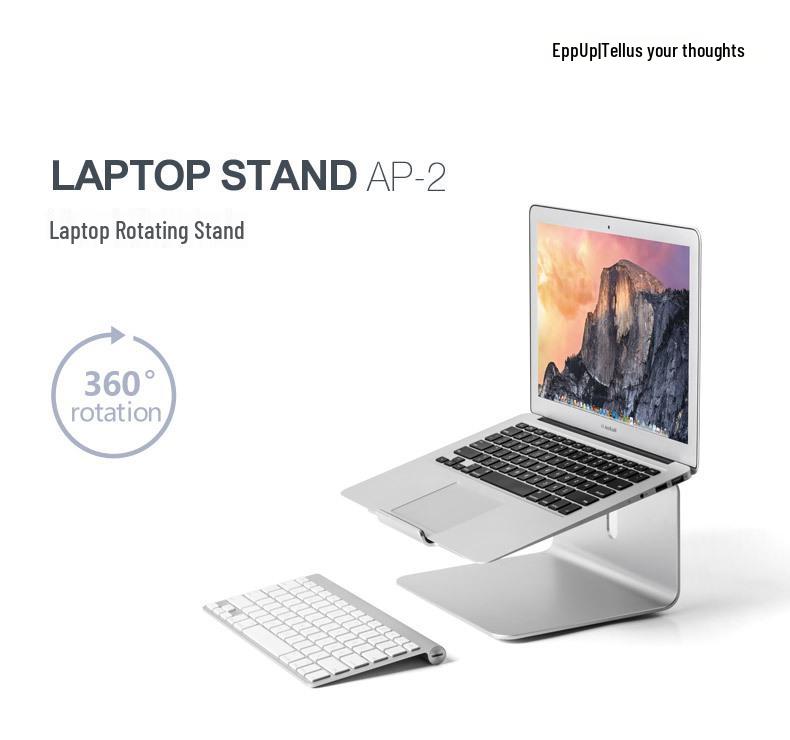 Aluminum Alloy Rotating Laptop Stand for MacBook, 2026 Model