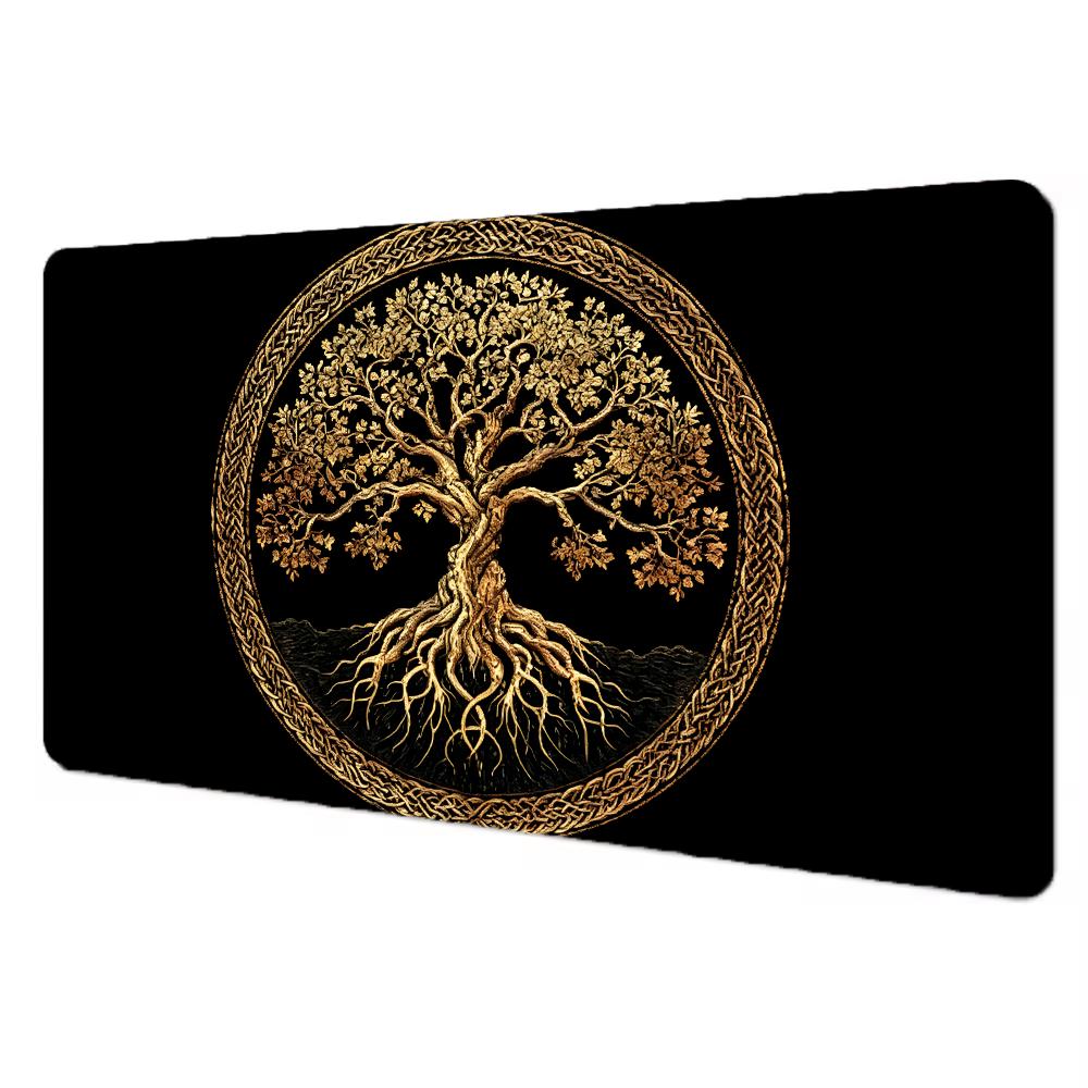 Golden Tree Of Life Tcg Playmat Mouse Pad Playmat Mtg Tcg Office Desk Mat For Work Game Pc Laptop Rug Carpet Mousepad