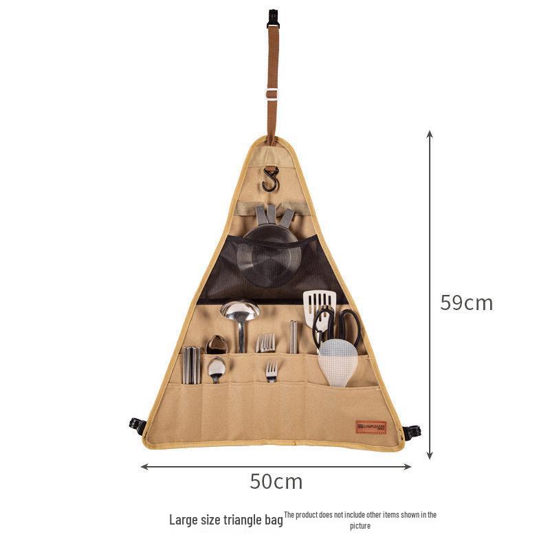Kepulide Military Green Aluminum Camping Tripod Clothes Rack