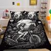 3D Beauty Skull Printing Bedspreads Twin Size Polyester Home Bedding Set Boy High Quality Home Duvet Cover Set