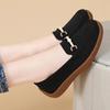 Women Black Moccasins Driving Shoes Flats Casual Nurse Loafers Khaki Minimalist Maternity Shoes Large Size