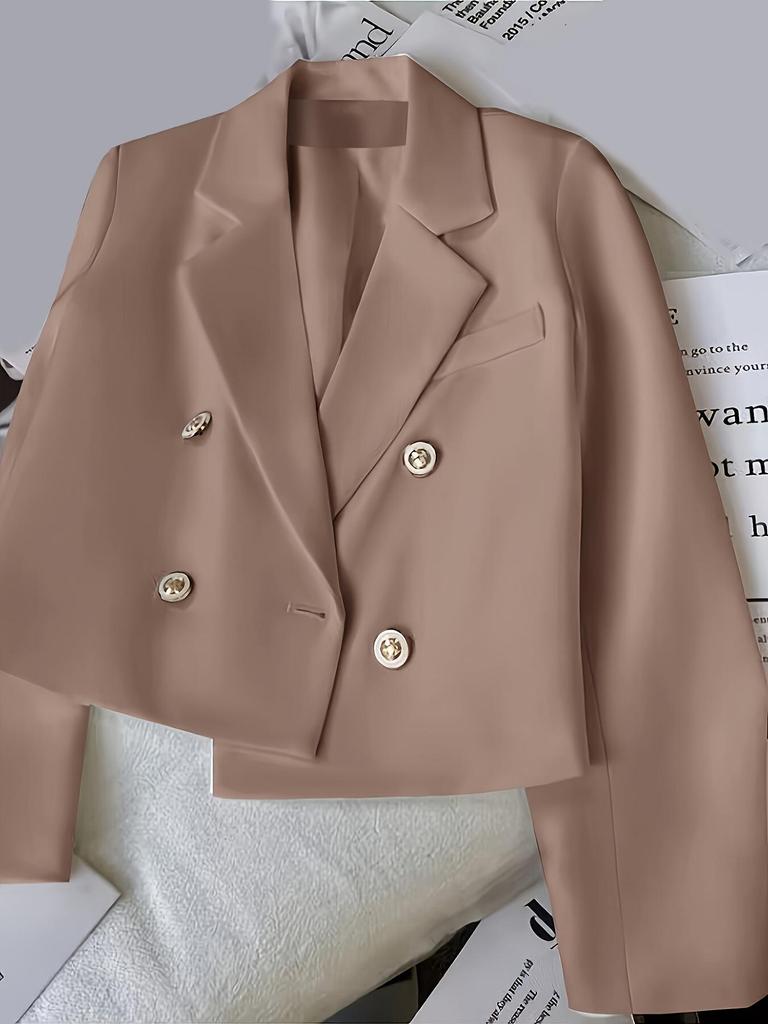 Women's Korean Style Casual Autumn/Spring Suit Jacket – Slimming, Loose Fit, Straight Cut