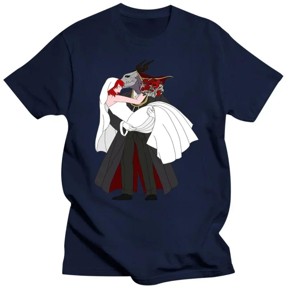 New Anime Carton The Ancient Magus' Bride Tops Tee White T-shirt The Ancient Magus Bride Unisex T-shirt