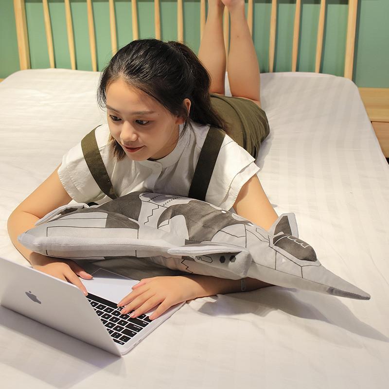 Shaped Plush Airplane Pillow Blanket Toy Stuffed Doll Decoration Gifts Kids