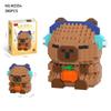 Capybara Doll Toys Micro Particle Building Blocks Educational Toys DIY Cute Cartoon Figure For Kids Birthday Gifts