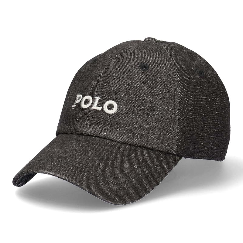 

[Polo BCS] POLO logo denim cap hat size adjustable (black)