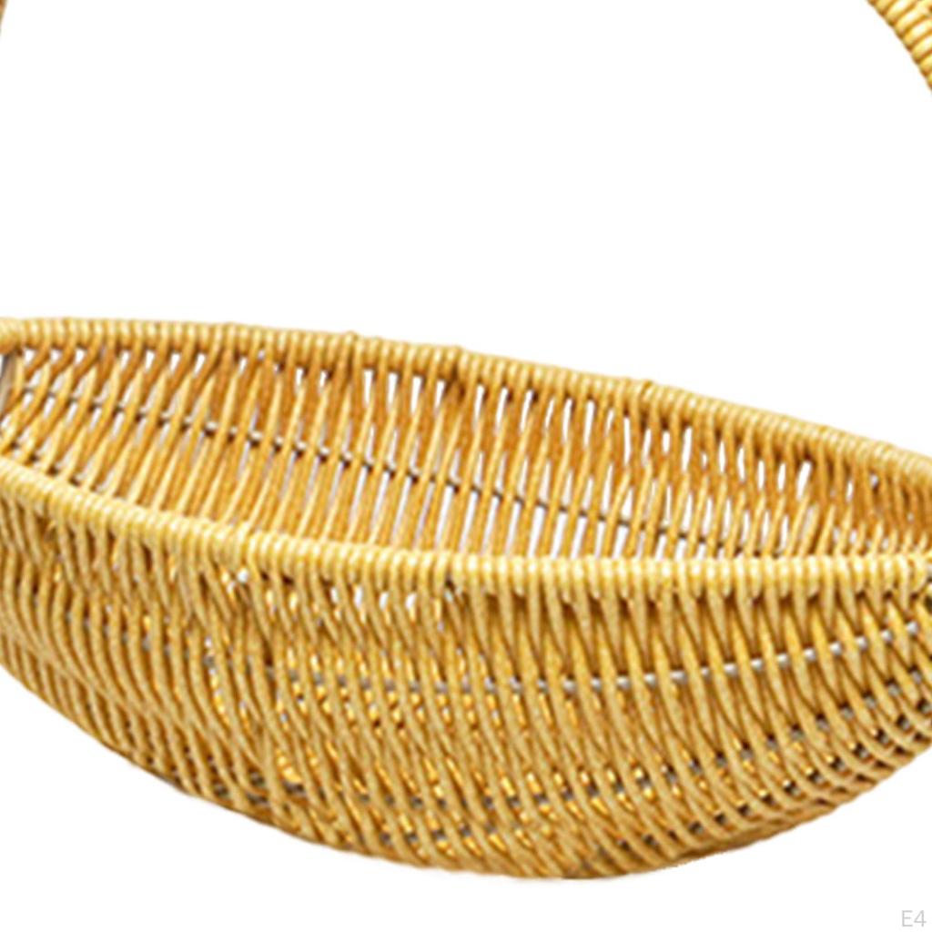 Flower Basket Picnic ,Storage Handwoven Hand Basket,Woven for Sundries Gifts