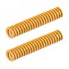 2Pcs Useful 8/10mm OD 3D Printer Die Spring Yellow Mould Die Springs Light Load Compression Springs 3D Printer Electric Part