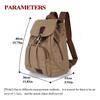 Women's and Men's Backpack High Capacity Outdoor Travel Canvas Bag Retro Trendy School Backpack for College Fashion Students