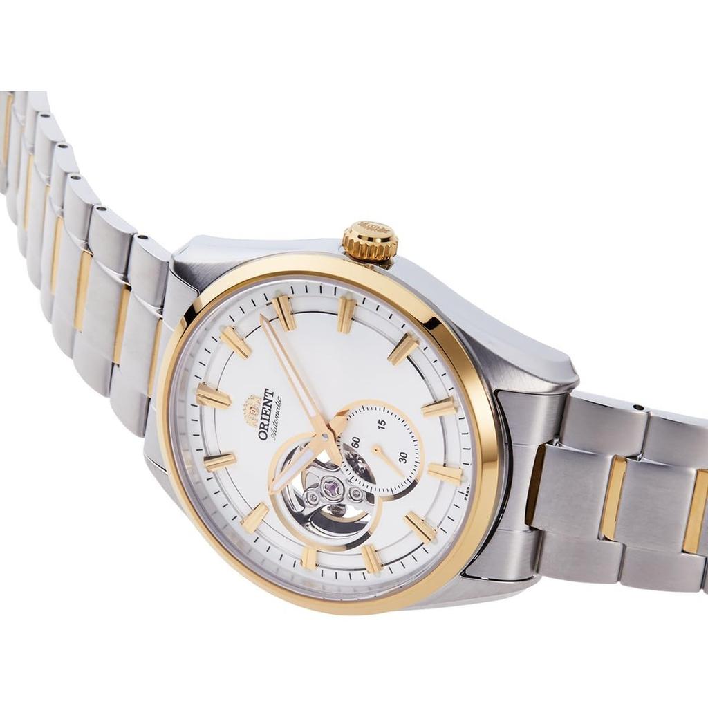 Orient Montre Automatique Contemporaine Mécanique Automatique Cœur Ouvert Or Blanc Garantie [ORIENT] Semi-Squelette RN-AR0006S Homme (National