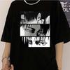 T-skjorter for kvinner Japansk Anime Attack On Titan Levi Ackerman Eye Punk Topper Sommer Harajuku Oversized Gothic Kortermet T-skjorte