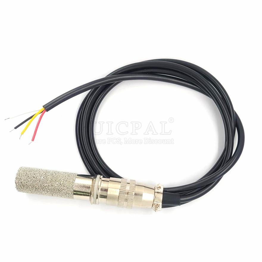 SHT40 SHTC3 SHT20 SHT30 Temperature Humidity Sensor I2C Output Probe Cable Metal Head Digital Capacitance Sensors 1M Length Replacement Sensors2