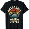 Funny Motocross and Coffee Lovers Vintage Theme Sport Cute T-Shirt