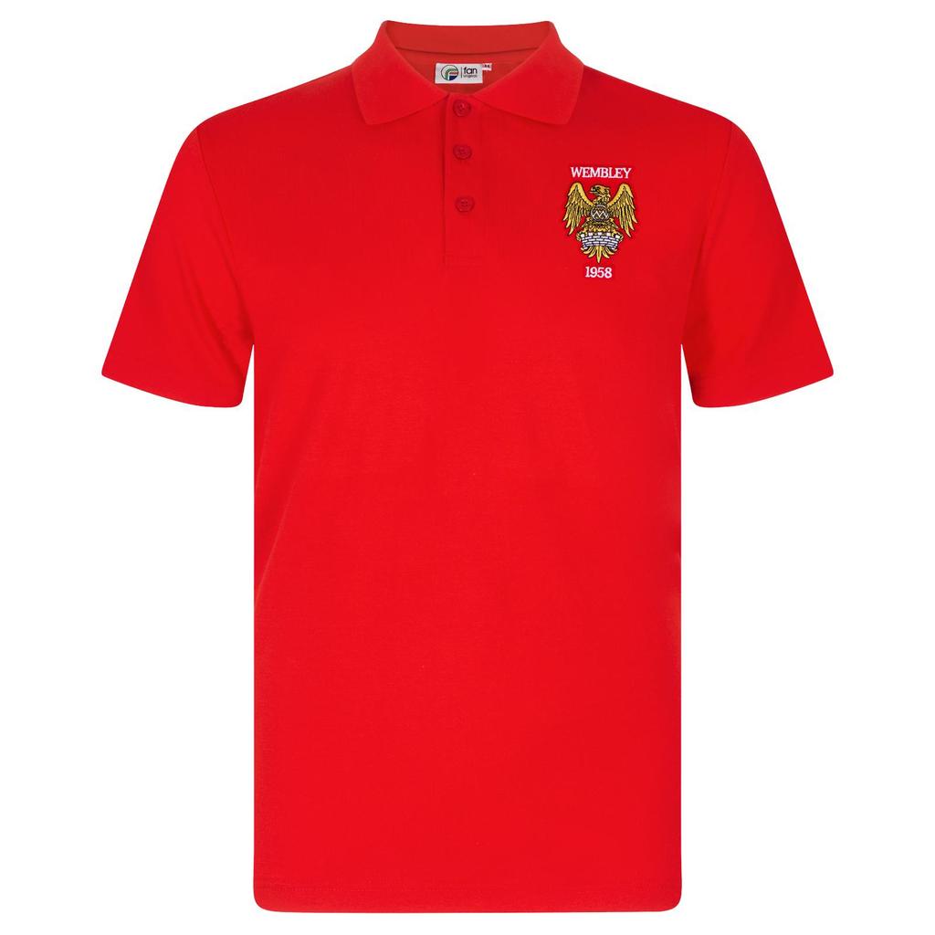 Fan Originals Mens Wembley 1958 Crest Polo Shirt