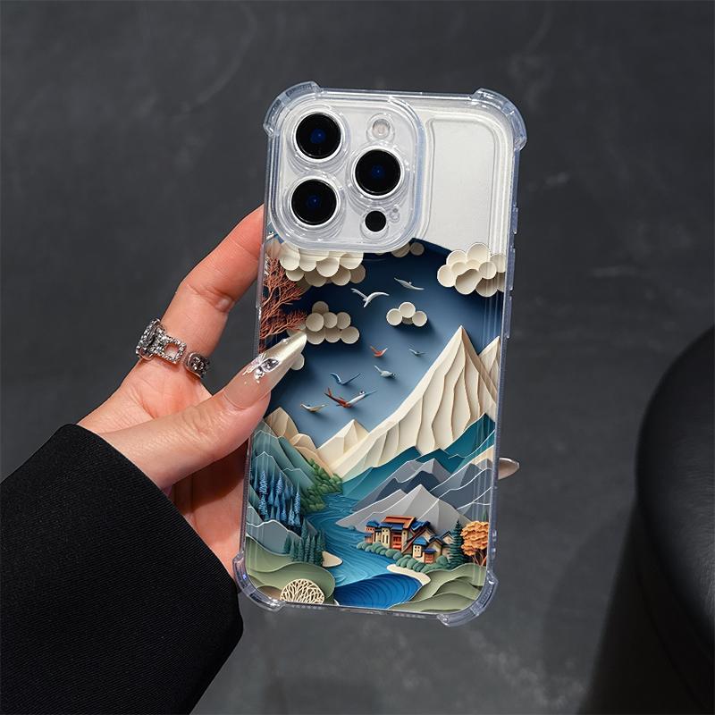 Ultimate Aesthetics Phone Case For IPhone 17 Pro Max 16 E 17 15 14 13Plus 12 Mini 11 XR 17 Air 16 Cases Transparent Soft Covers