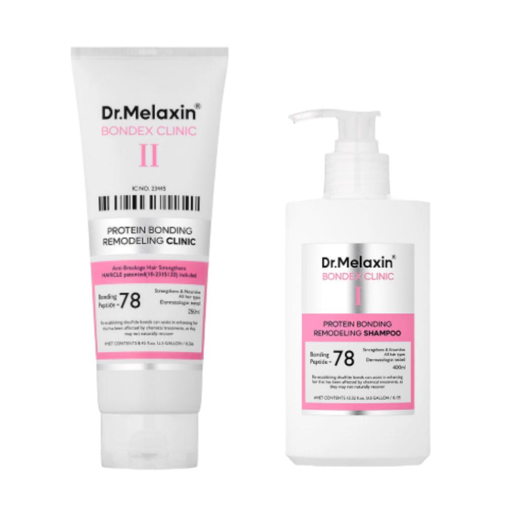 Dr. Melaxin Bondex Salon Remodeling Hair Set Damage Care Shampoo & Clinic
