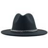 eBay Autumn and Winter New Black Woolen Top Hat European and American Fashion Jazz Hat