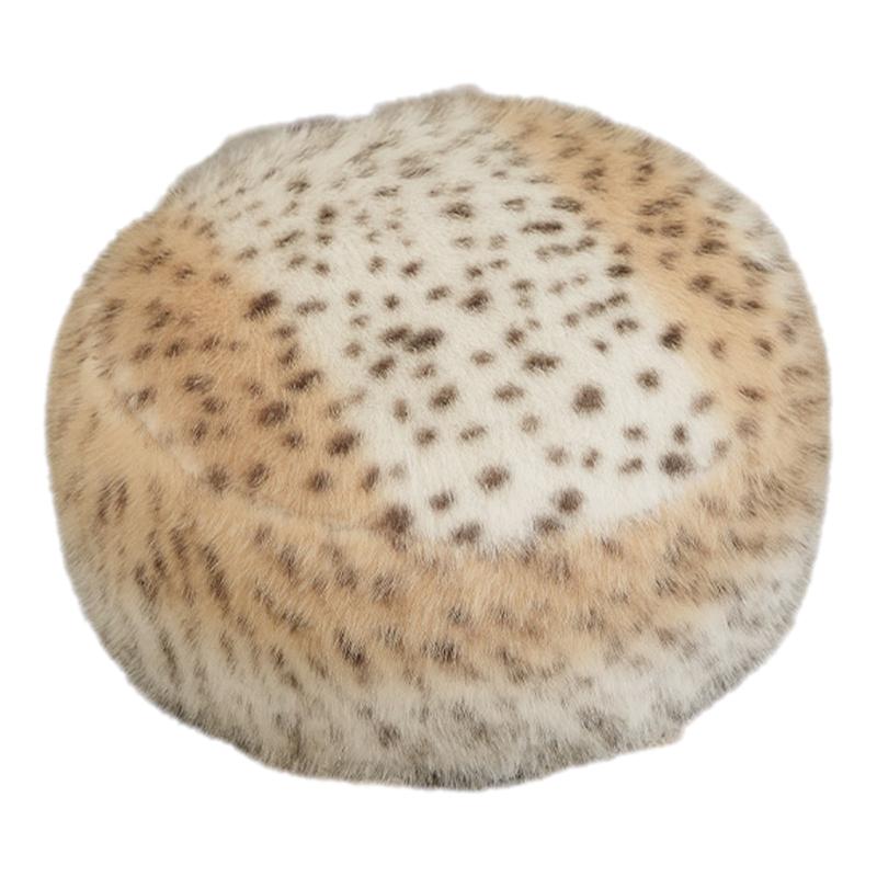 

Зимняя круглая пушистая наволочка для подушки для йоги и медитации, наволочка для подставки для ног, мягкий плюшевый чехол для табурета с леопардовым принтом, без наполнителя, татами