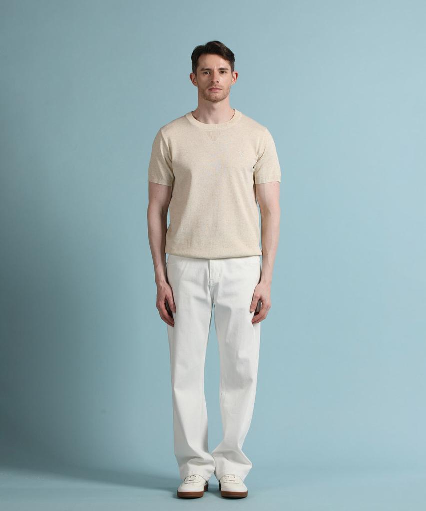 PANICALE Oatmeal Linen Blend Round Knit