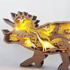 Dazzling Wooden Dinosaur Night Light for Kids' Room Decor