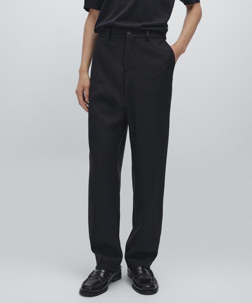 Masimodutti Wool Blend Trousers