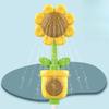 Suction Mounted Sunflower Shower Sprinkler Bath Toy Interactive Rotating Water Fountain Kids Bathroom Playtime Accessory