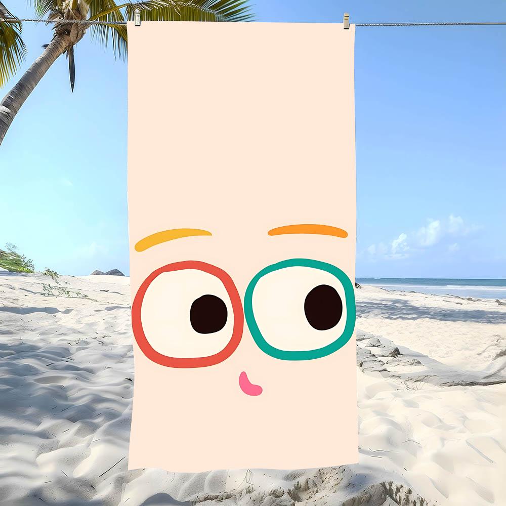 Big Eye Towel Beach Towel Oversized Super Absorbent Soft Swim Beachtowels For Men, Women
