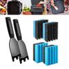 Practical Grill Cleaning Accessories Pack With Sponges And Scrapers Nylon Spatula Grills with Grooves And Cookware