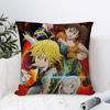 Federa Cuscino Anime Hot The Seven Deadly Sins Per Camera da Letto e Salotto Copricuscino Decorativo per Divano