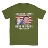 Fashion Rest In Peace Charlie Kirk American Flag TShirts for Men Round Collar Cotton T Shirts Short Sleeve Tee Shirt Adult Tops