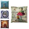 Cotton Linen Alice In Wonderland Pillow Case For A Charming Decor**