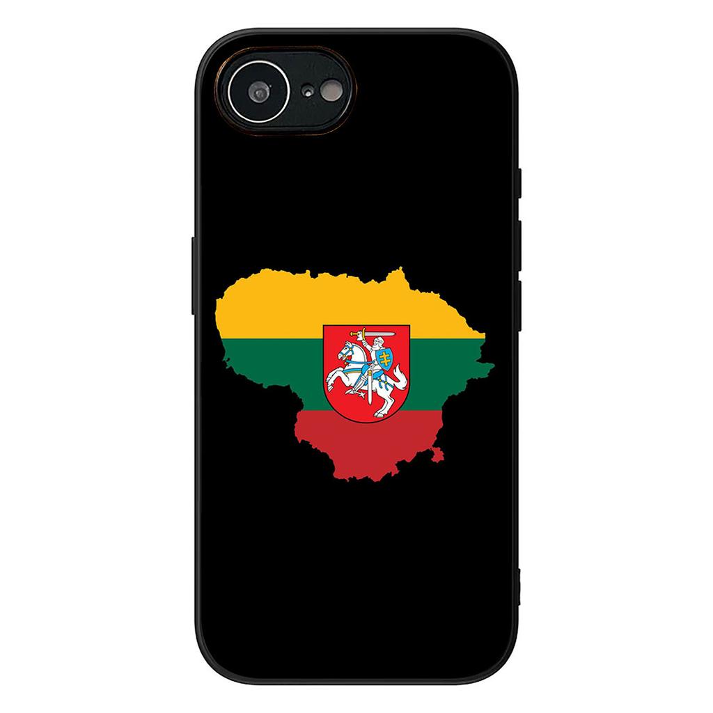 Litauen Flagge Schutzhülle für Apple iPhone 16 17 Air 14 15 Pro Max Plus 16+ 16E 14+ ProMax Handyhülle