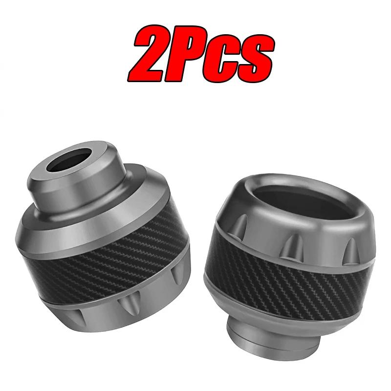 2/4Pcs Aluminum Alloy Motorcycle Crash Protector Scooter Wheel Front Fork Frame Falling Protection Pads Sliders Moto Exterior