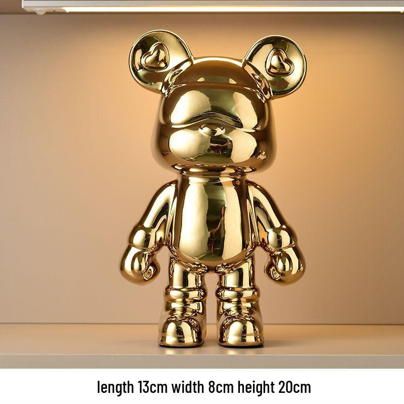 Trendy Beer Figuur Spaarpot - Creatieve Cartoon Decoratie voor Moderne Woonkamers