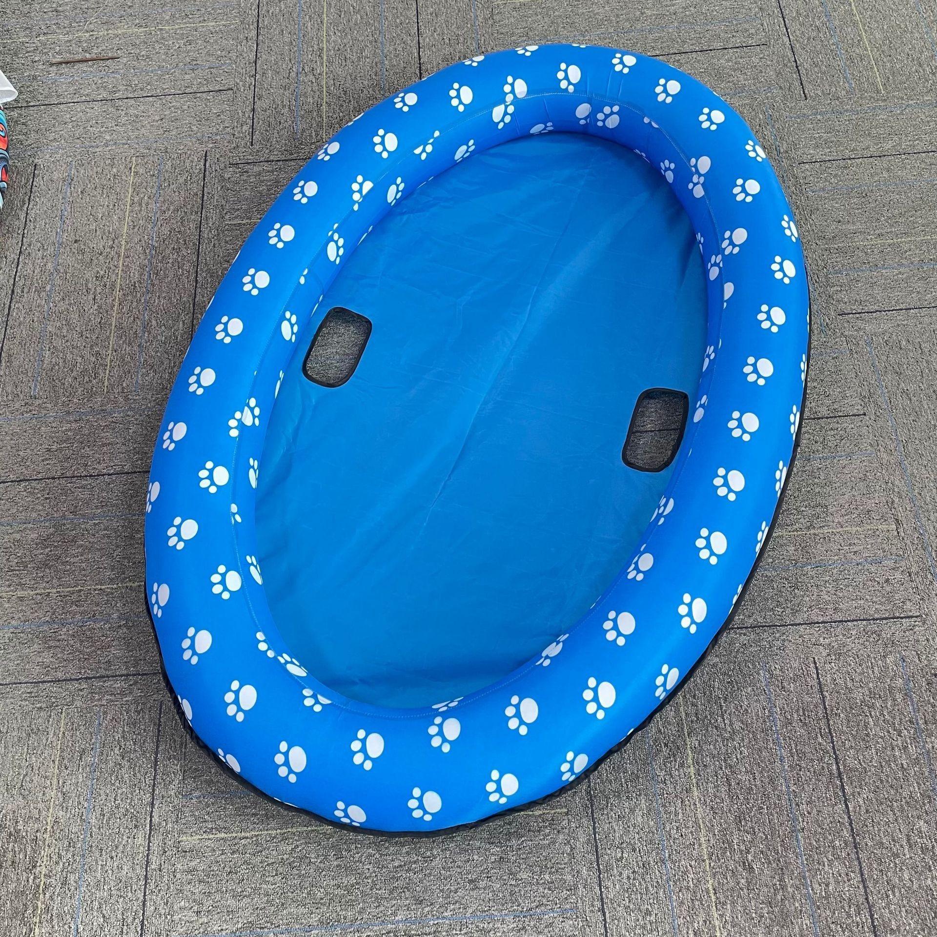 

Надувной поплавок для собак из ткани Оксфорд, премиальный шезлонг для домашних животных с нескользящей конструкцией 140*96CM синий