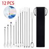 12pcs Laboratory Sampling Spoon Lab Spoon Spatula SW Safe